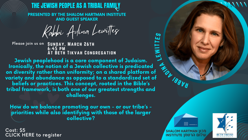 Banner Image for The Jewish People as a Tribal Family with Adina Lewittes