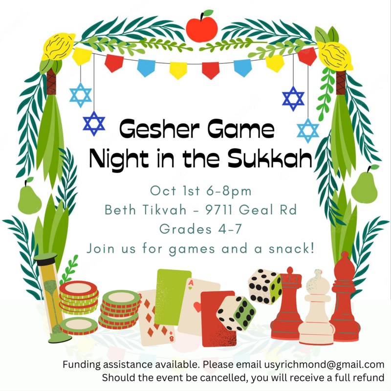Banner Image for Gesher Game Night in the Sukkah